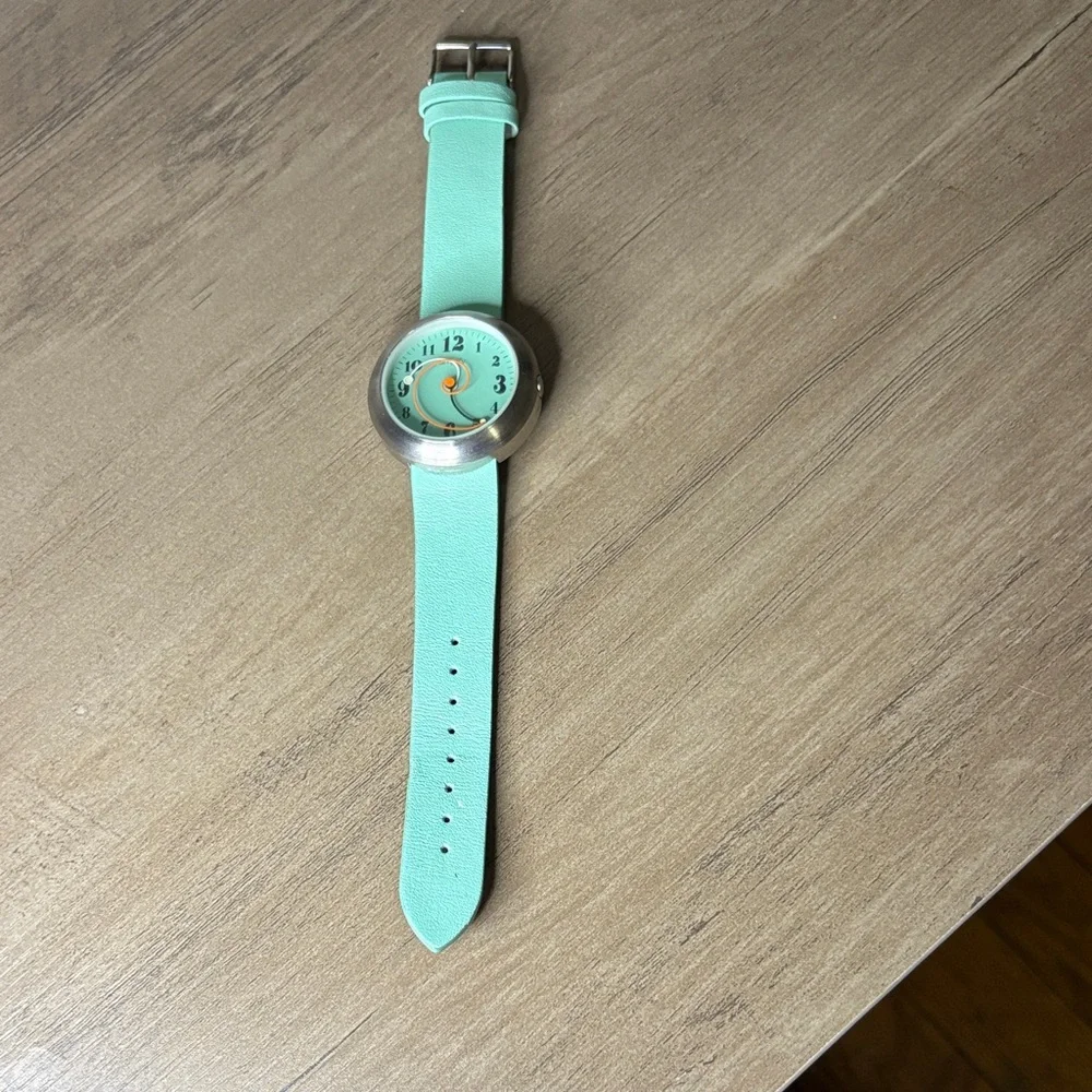 $255⌚️🌀🐄Simplify 2700 Unisex Women’s Mint Green Leather Watch SIM2705 - Picture 4 of 8